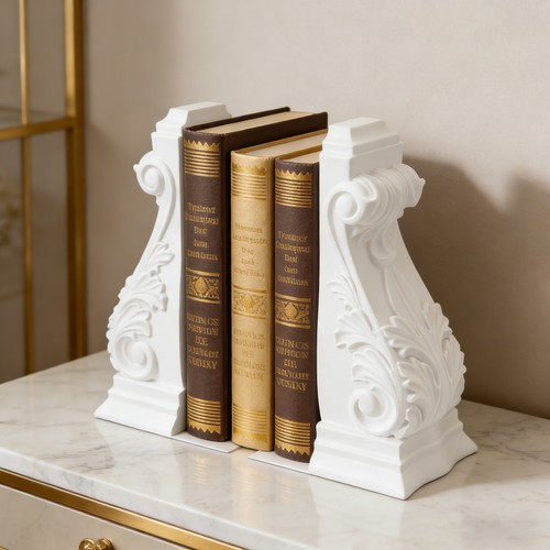 Weiß buchstützen römische - buchstützen,