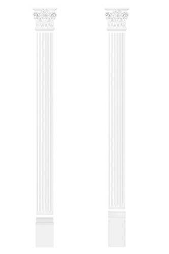 Hexim pilaster wandrelief - hexim,